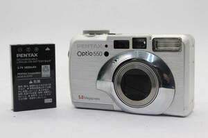 【返品保証】 ペンタックス Pentax Optio 550 バッテリー付き コンパクトデジタルカメラ s9446
