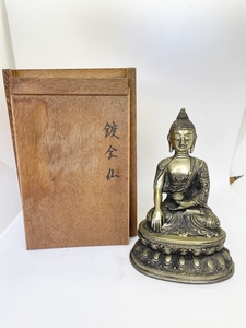 中国古玩仏像・チベット密教・唐物・古銅鍍金仏像 鍍金仏　チベット仏　仏像　仏教美術