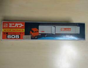 シンセイ ミニパワー 三菱 バントレーラー 605 バン トレーラー ミニカー SHINSEI MINI POWER WIDE SERIES MITSUBISHI VAN TRAILER toy car