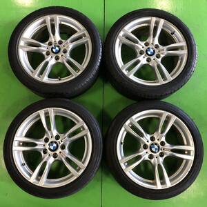 NT195 中古 BMW純正 ホイール 18×8J +34 18×8.5J +47 PCD 120 タイヤ 225/45R18 255/40R18 4本 セット【BMW 3シリーズ320d】