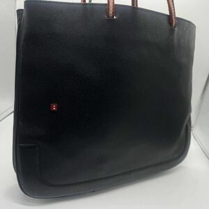 希少 BALLY バリー トートバッグ ビジネスバッグ トレスポ 黒 ブラック A4可 カーフレザー レザー Bロゴ メンズ 肩掛け 通勤 通学 大容量