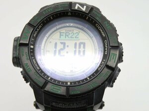 1円◆稼働◆ カシオ PRW-S3500 プロトレック デジタル ソーラー メンズ 腕時計 M40010