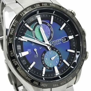 新品 レア CITIZEN シチズン ATTESA アテッサ 世界限定2400本 UNITE with BLUE 腕時計 AT8188-64L 電波ソーラー コレクション チタン 箱付