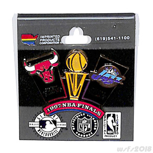 【NBA/新品】1997ファイナル記念ピンバッチ（ブルズvsジャズ）【オフィシャル】