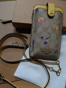 【1スタ】C-473 新品未使用 COACH スマホショルダー 並行輸入品