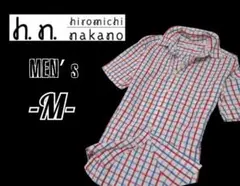 メンズM◇hiromichi nakano GOLF◇半袖ボタンダウンシャツ