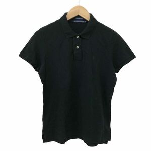 Nm217-95 RALPH LAUREN ラルフローレン THE SKINNY POLO 半袖 ポロシャツ トップス カットソー ポニー刺繍 ブラック レディース 5f