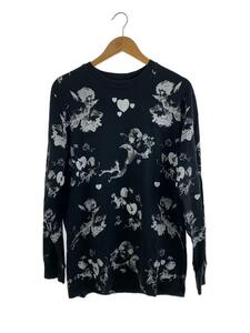 Supreme◆CHERUBS L/S TOP/長袖Tシャツ/M/コットン/BLK/総柄