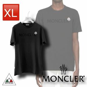 サイズXL Moncler ロゴ+ワッペン　BLACK 
