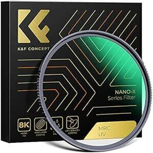 K&F Concept 95mm レンズ保護フィルター AGC光学ガラス 超解像力 高透過率 極薄 撥水防汚 キズ防止 紫外線吸収