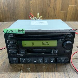 AV5-104 激安 カーステレオ TOYOTA 86180-97207 CQ-JD0001AK カセット FM/AM プレーヤー 本体のみ 簡易動作確認済み 中古現状品