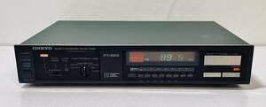 【動作品】オンキヨー コンパクトサイズ AM/FMチューナー★Onkyo PT-350 Quartz Digital Synthesized FM/AM Mono/Stereo Tuner With Clock