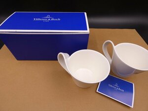 ★☆Villeroy&Boch / ビレロイ＆ボッホ NWカフェ ペア カプチーノカップ 箱入り 中古未使用品☆★