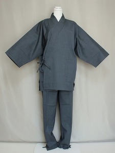 ウ－ル男性用作務衣 H0921-03LL 送料無料 LLサイズ ワンランクアップの高級素材ウ－ルの男の作務衣　男用のサムエ　