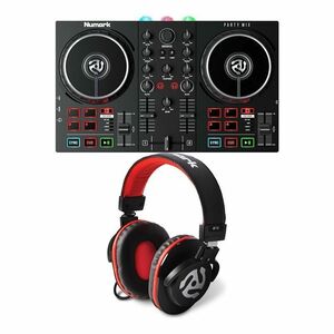 ★Numark ヌマーク Party Mix II / LEDパーティライト搭載 DJコントローラー + ヘッドホン HF175★新品送料込