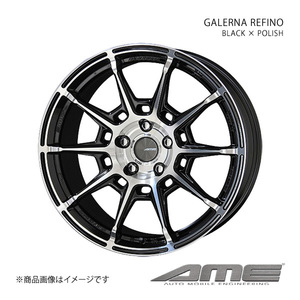 GALERNA REFINO アルミホイール1本 フィットクロスター GR#(2020/2～)【16×6.5J 4-100 +43 ブラックポリッシュ】 共豊