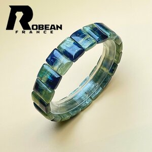 上品 EU製 定価6万円★ROBEAN・ブルーグリーンエンジェルフェザー★ブレスレット アクセサリー パワーストーン 綺麗 13.8*4.2mm 1001G547