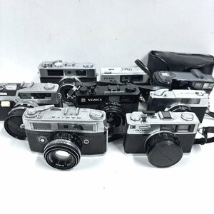 【41】1円～ マニュアルカメラ コンパクトカメラ 8台 まとめ売り① 動作未確認 ジャンク扱い OLYMPUS YASHIKA KONICA など 返品不可