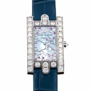 ハリー・ウィンストン HARRY WINSTON アヴェニュー クラシック チェリーブロッサム AVEQHM21WW286 ブルー文字盤 新品 腕時計 レディース