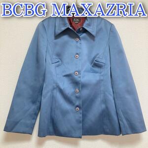 BCBG MAXAZRIA ビーシービージーマックスアズリア　USA　テーラード ジャケット　エメラルドブルー