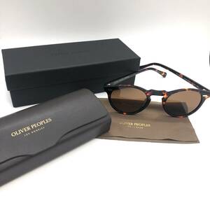 【美品・未使用】② OLIVER PEOPLES オリバーピープルズ サングラス OV5186 1211 Gregory Peck べっ甲柄 伊達眼鏡