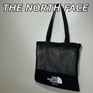 【THE NORTH FACE】ザ ノースフェイス メッシュ ワンショルダー トートバッグ ロゴ 黒 ブラック 海外限定 韓国 MESH SHOULDER BAG NN2PM12J