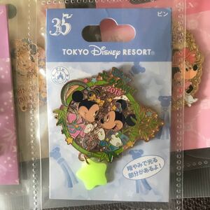 ディズニー 七夕デイズ ピンバッジ ピンバッチ 2018 35周年TDR TDL ミッキー ミニー