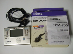 ヤマハチュ―ナーメトロノーム TDM700GM マイクロフォン付 YAMAHA 230820 メトロノーム チューナー TM-30BK TDM-700