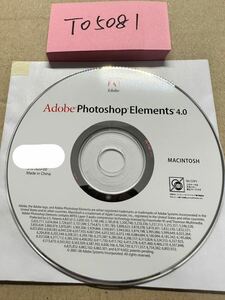 TO5081/中古品/Adobe PhotoshopElements4.0 MACINTOSH ディスクのみ