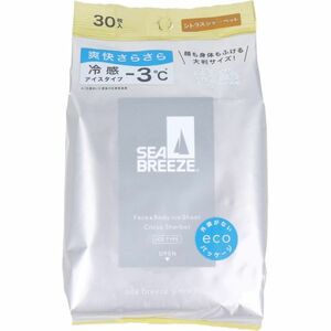 SEABREEZE シーブリーズ フェイス&ボディアイスシート Ｎ 大判サイズ シトラスシャーベット 30枚入り X8パック