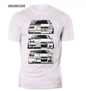 ★☆【大人気!!】 スカイライン ハコスカ GTR 32R 34R ケンメリ Tシャツ 半袖 スポーツカー 湾岸ミッドナイト ストリート 頭文字D☆★