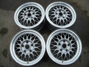 PCD114.3 BBS RG097 メッシュ 軽量 6.5j/+45 ハブ約67㎜ 4本セット! 中古 旧車 ドリ車