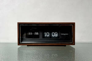 『東京時計』1970年代 木製 デジタル時計 “D-120” フリップ式 Hz切替可能 パタパタ時計 はとバス デッドストック 検/ COPAL 
