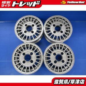 4本 希少 旧車 激レア ALIPINE FIN RACING 10インチ 4.0B +35 4穴 4H pcd100 アルミホイール