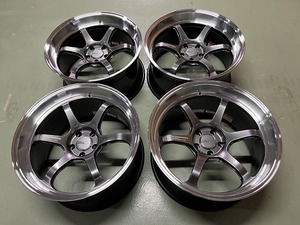 ◆ADVAN Racing R6◆ アドバン レーシング 35GT-Rサイズ　２０インチ 10.5J INSET:24×２ 11J INSET:5×２ 114.3 5H 中古 美品