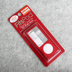 第5世代 iPod nano シリコンケース 保護フィルム/カバー付/レッド 新品・未使用