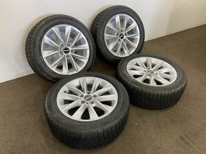 中古 スタッドレスタイヤ 4本セット ダンロップ ウィンターマックス 245/50R18 18インチ 2018年 8J＋43 5H120 BMW F25 X3