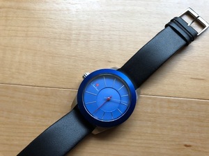 良品レベル Libenham リベンハム 21石 AUTO LH-90041 ミディアムサイズ ラントシャフト ブルー文字盤 自動巻き メンズ 腕時計