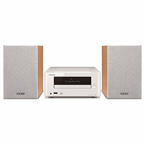 ONKYO ミニコンポ CDレシーバーシステム Bluetooth接続可能 ホワイト X-U5X(中古品)