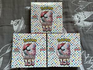 ポケモンカード151 3BOX セット シュリンク付 強化拡張パック ポケモンカードゲーム ポケカ シュリンク付き 新品未開封