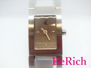 カルバンクライン Calvin Klein レディース 腕時計 K4111 シルバー 文字盤 SS アナログ バングル QZ クォーツ CK 【中古】 ht3537