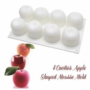 新品（送料無料）リンゴ　シリコンモールド型 りんご型 ムース型　アップル型　フルーツ型　マフィンケーキ型　クリスマス　プレゼント