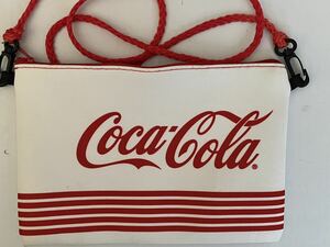 ノベルティ　非売品　Coca Cola　コカ・コーラ　サコッシュ　ポシェット　赤 コカコーラ　ポーチ　２Way Coca-Cola ショルダーバッグ