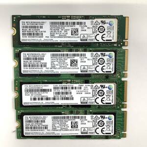 K60410158 SAMSUNG 256GB NVMe SSD 4点【中古動作品】