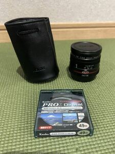 PENTAX ペンタックス HD DA35mm F2.8 Macro Limited ブラック＋Kenko カメラ用フィルター PRO1D WIDE BAND PL 49mm 単焦点 マクロレンズ