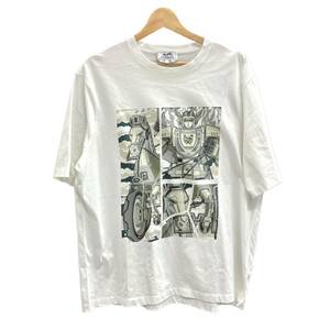 HERMES エルメス Mega Chariot メガ チャリオット 半袖 Tシャツ メンズ カットソー 白 コットン100% サイズXL