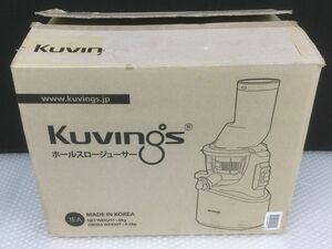 D753-120【未使用保管品】Kuvings クビンス ジューサー JSG-30(R) レッド スロージューサー キッチン 調理/説明書箱付きt