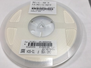 釜屋電機　RMC1/10-1R0FTP　5000個/巻　角板形チップ抵抗器　2012サイズ　1Ω　0.125W　F品