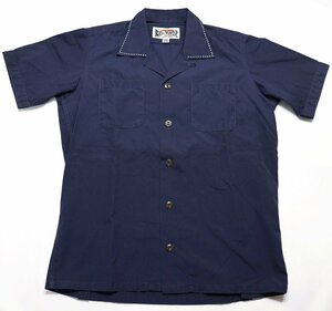 Bootleggers (ブートレガーズ) Hand Stitch Open Shirt / ハンドステッチ オープンシャツ ネイビー size XS / フリーホイーラーズ