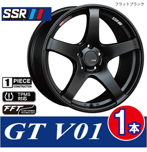 4本で条件付送料無料 1本価格 SSR GTV01 FBK 19inch 5H114.3 8.5J+38 クラウン スカイライン V35/36/37 ランエボ GRヤリス キャリパー対応